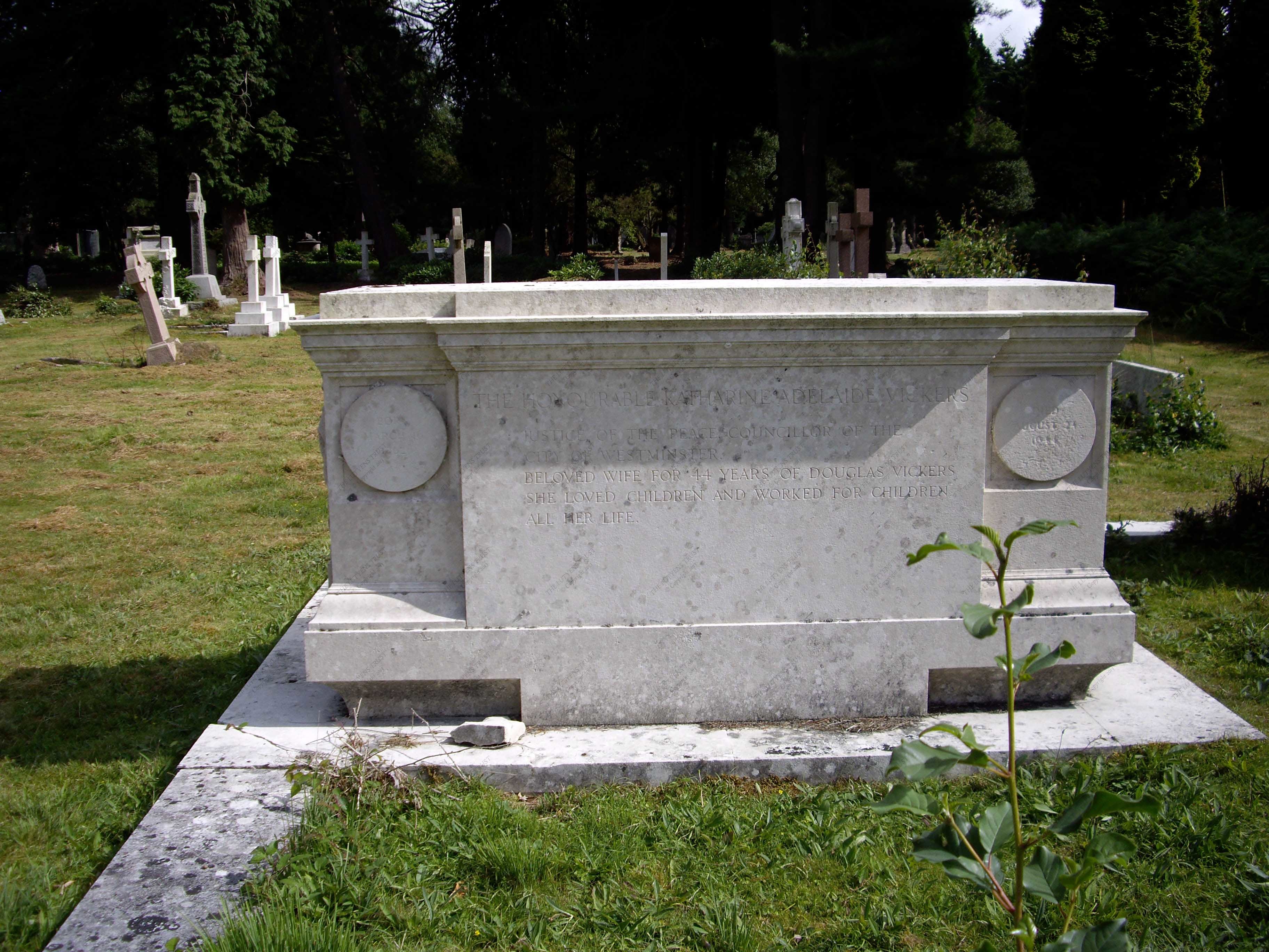 Memorial to the Vickers family